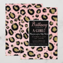 Search for pink leopard baby shower invitations Glam