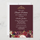 Search for burgundy sweet 16 invitations Flowers