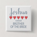 Search for brother of the bride badges Rehearsal dinner