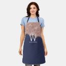 Search for navy blue monogram aprons Girly