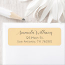 Search for pastel yellow return address labels Simple