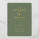 Search for foil print wedding invitations Gold