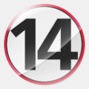 Search for number 14 stickers Numbers