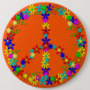 Search for 70s peace sign badges Flowers