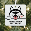 Search for siberian husky christmas tree decorations Illustration