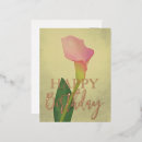 Search for pink flowers birthday postcards Modern