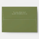 Search for forest green envelopes Return address