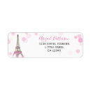 Search for paris return address labels Eiffel tower
