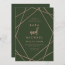 Search for hunter green wedding invitations Minimal