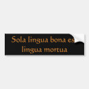 Search for language bumper stickers Latin