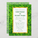 Search for ireland wedding invitations Shamrocks