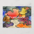Search for abstract art invitations Blue