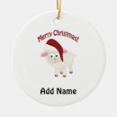 Search for santa sheep christmas tree decorations Lamb