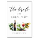 Search for bridal shower table cards Calligraphy