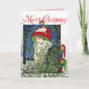 Search for vintage elves christmas cards Illustration