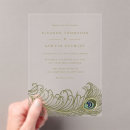 Search for feather wedding invitations Peacock