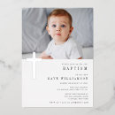 Search for white and silver christening invitations Watercolor