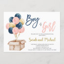 Search for blue box invitations Boy or girl