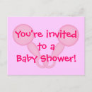Search for rattle baby shower invitations Pink