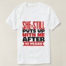 Search for funny 10th anniversary tshirts Husband