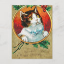 Search for retro cats postcards Xmas