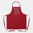 Search for red business aprons Your logo here