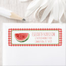 Search for red plaid return address labels Watercolor