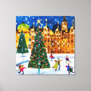 Search for christmas ice skating art Whimsical