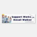 Search for scott walker bumper stickers Recall