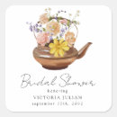 Search for bridal shower square stickers Tea party