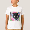 Search for cat funny kids tshirts Black