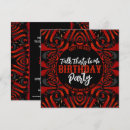 Search for red leather invitations Gothic