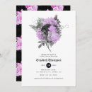 Search for purple and silver bridal shower invitations Floral