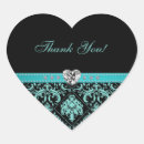 Search for damask thank you stickers Aqua
