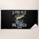Search for fish beach towels Fishing retirement