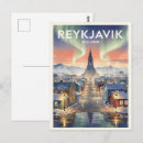 Search for vintage iceland postcards Northern lights