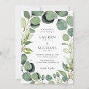 Search for rustic eucalyptus wedding invitations Spring summer fall