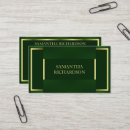 Search for green emerald gold business cards Elegant