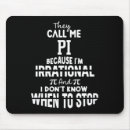 Search for funny pi day mousepads I love pi