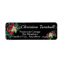 Search for festive floral return address labels Watercolor