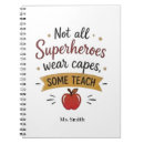 Search for superhero notebooks Teacher appreciation