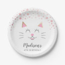 Search for cat birthday plates Kitty