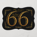 Search for 66th birthday invitations Black