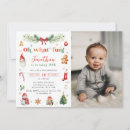 Search for christmas 1st birthday invitations Retro