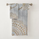 Search for tribal bath towels Gold