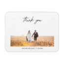 Search for bride and groom rectangular wedding magnets Elegant
