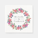 Search for purple floral napkins Violet