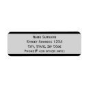 Search for paint return address labels Black