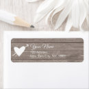 Search for rustic hearts return address labels For her