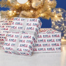 Search for red white and blue stripes wrapping paper Military